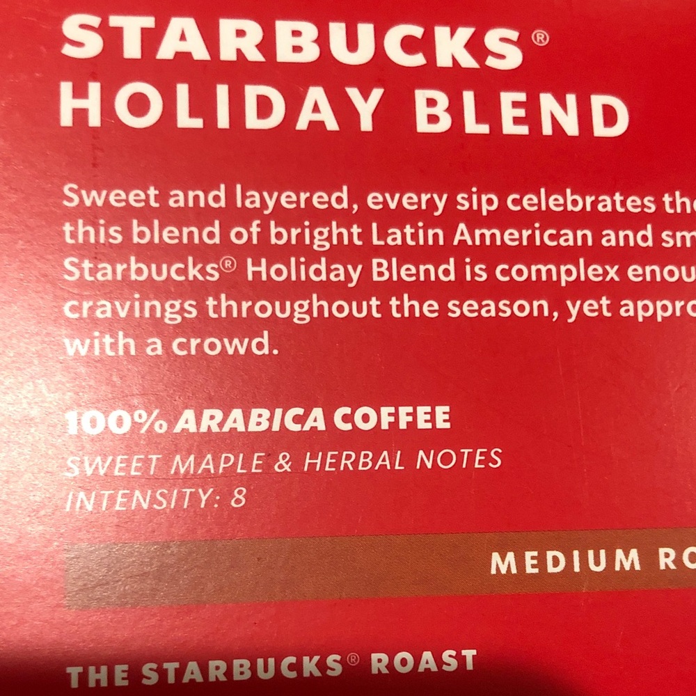Starbucks Nespresso Vertuo Holiday Blend - Picture 6 of 7